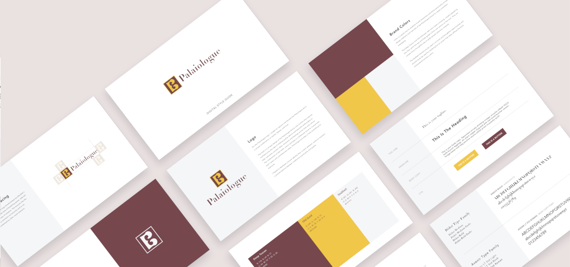 Palaiologue Branding – Brand Identity and Styleguide Design